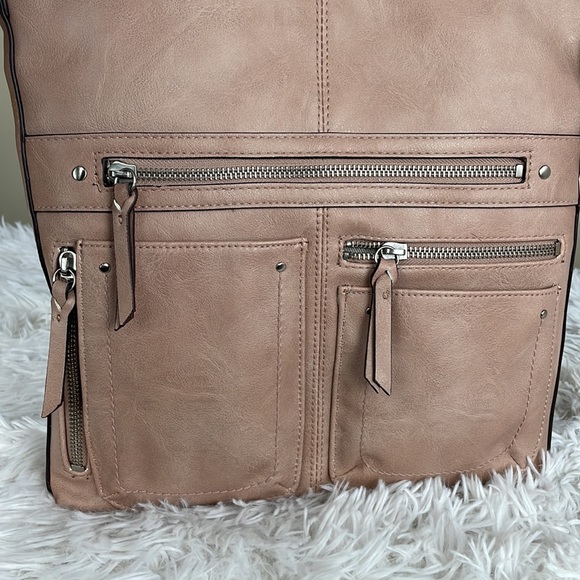 INC International Concepts ~ Riverton Messenger Large Crossbody ~ Dusty Rose~NWT - Picture 6 of 11